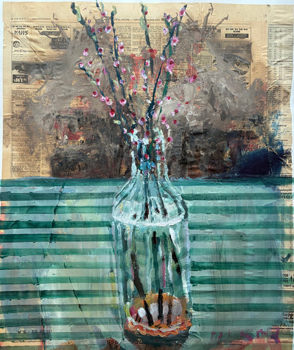 Studie, Strauss Mandelzweige — Prunus triloba II