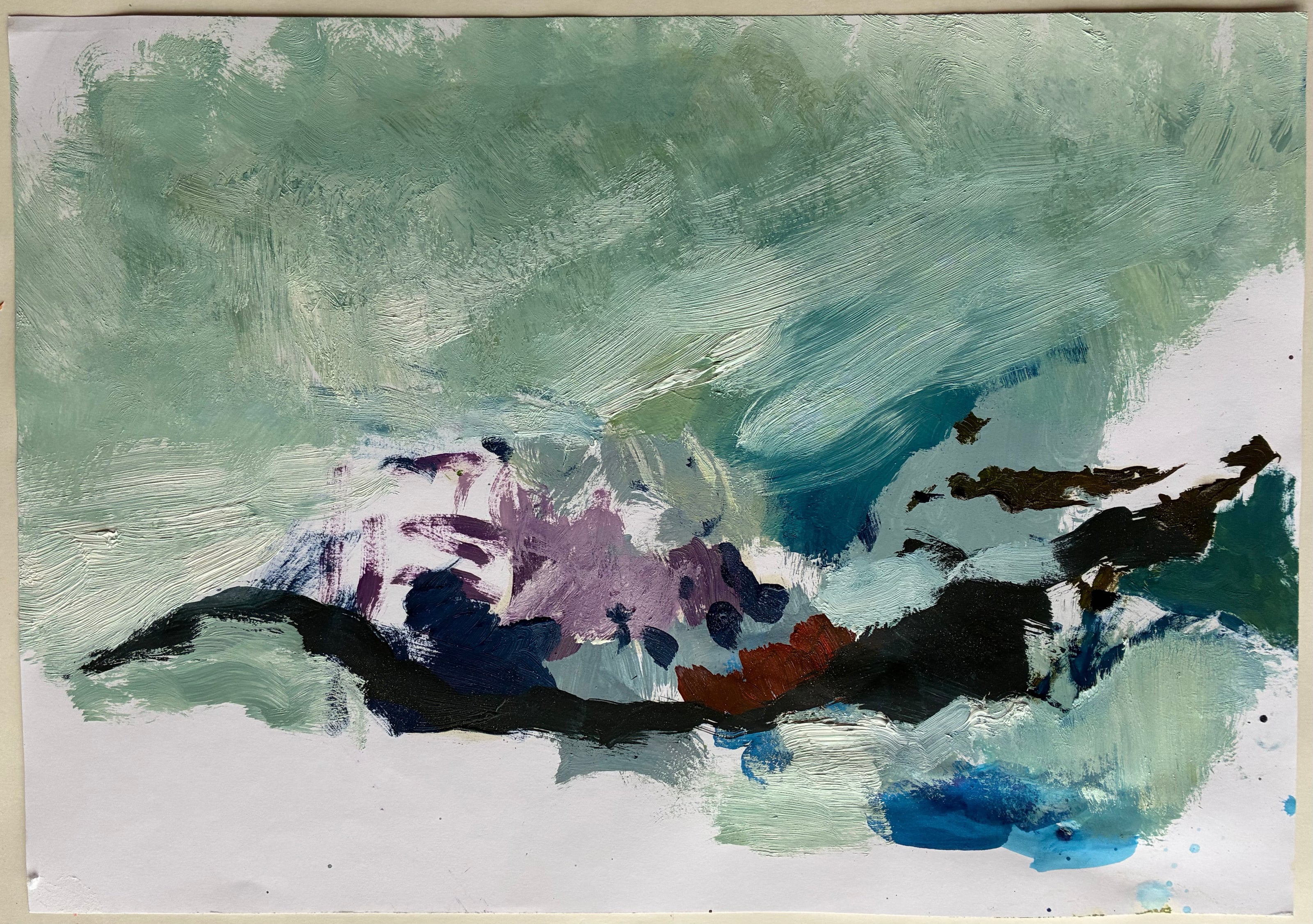 Mürren, Studie Berglandschaft