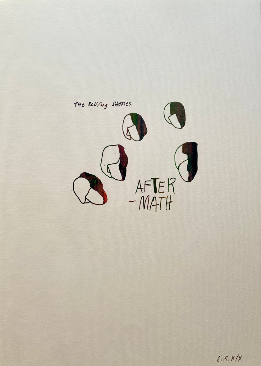 Siebdruck - The Rolling Stones, After Math