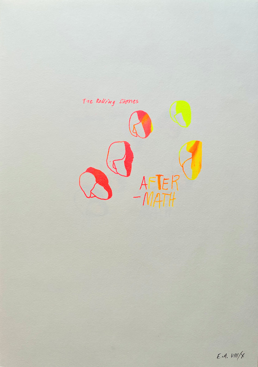 Siebdruck - The Rolling Stones, After Math