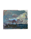 Studie vom sehr bewölkten Himmel über Bormes.