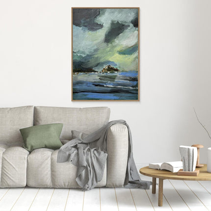 Kunstdruck auf Leinwand – «Fort de Brégançon» – 55 × 40 cm, gerahmt