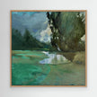 Kunstdruck auf Leinwand – «Gigondas» – 30 × 30 cm, gerahmt