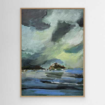 Kunstdruck auf Leinwand – «Fort de Brégançon» – 55 × 40 cm, gerahmt